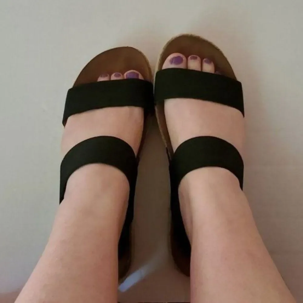 Steve Madden Espadrille Platform Sandals Shoes CYBELL Women's WOMAN'S Size 7 ½